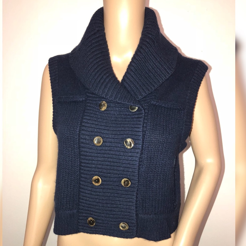 Alexander Wang 100% cashmere cropped sweater vest